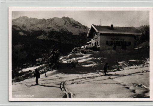 AK Postcard Ski, Partnachalm Garmisch Partenkirchen Olympiaort Skiing