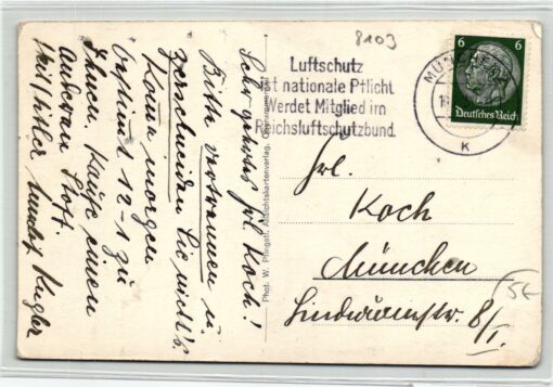 AK Postcard Ski, Oberammergau Skiewiese Skirennen Skiing – Bild 2