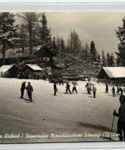 AK Postcard Ski, Mönichkirchen Wechsel Mönichkirchschnee Schwaig Skiing