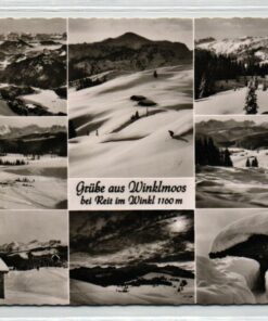 AK Postcard Ski, Winklmoos Alm, Reit im Winkel Skiing