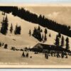AK Postcard Ski, Riesenhütte im Riesenberg Skiabfahrt Hochries Frasdorf Skiing