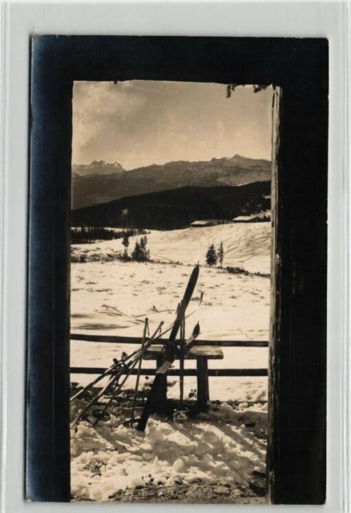 AK Postcard Ski, Schilaufen Gebirge Sport Alpen Skiing