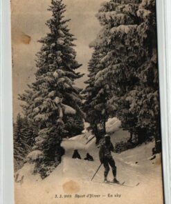AK Postcard Ski, Sport d'Hiver En sky, Carte Postale 1905 Skiing