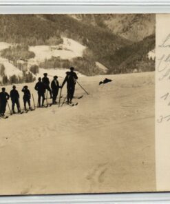 AK Postcard Ski, Skikurs 1913, Schilaufen, Skiing