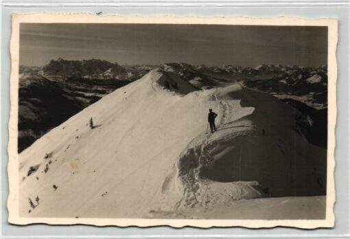 AK Postcard Ski, Dürnbachhorn Unken Alpenwirtschaft 1932 Skiing