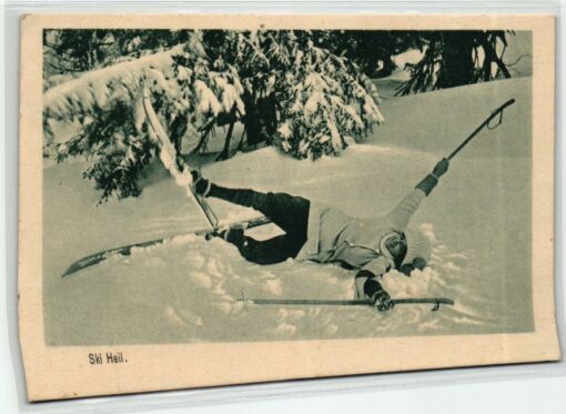 AK Postcard Ski, Ski Heil Riesengebirge Winter Skifahrerin 1944 Skiing