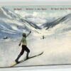 AK Postcard Ski, Skiläufer Alpen Sport Alpes Davos1907 Skiing