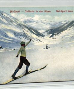 AK Postcard Ski, Skiläufer Alpen Sport Alpes Davos1907 Skiing