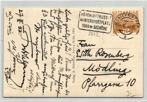 AK Postcard Ski, Mönichkirchen Wintersportplatz Kurort Österreich Skiing – Bild 2
