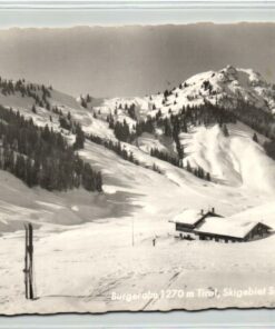 AK Postcard Ski, Burgeralm Saalbach Tirol Wintersport Skiing