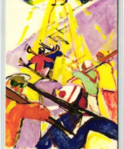 AK Postcard Ski, Sport au Soleil en Suisse Hans Falk Affiche Schweiz Wintersport Skiing