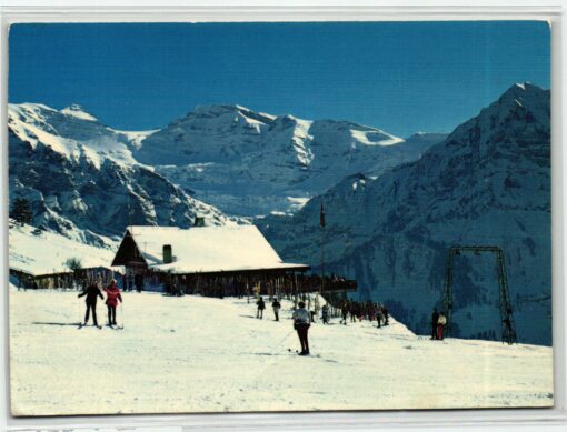 AK Postcard Ski, Planachax Champery Les Crosets Illiez Skiing