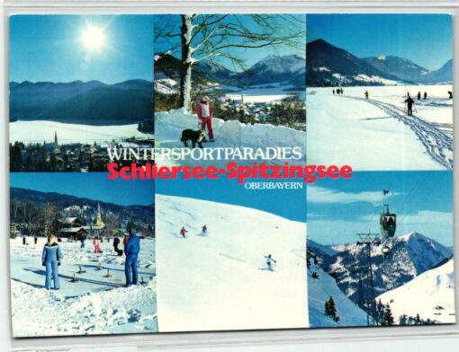 AK Postcard Ski, Wintersport Schliersee Spitzingsee Oerbayern Skiing