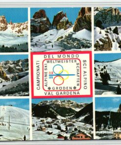 AK Postcard Ski, Campionati del Mondo Val Gardena Gröden Weltmeisterschaft 1970 Skiing