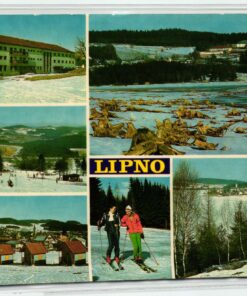 AK Postcard Ski, LipnoZimni Lyzarsky CSSR Skiing