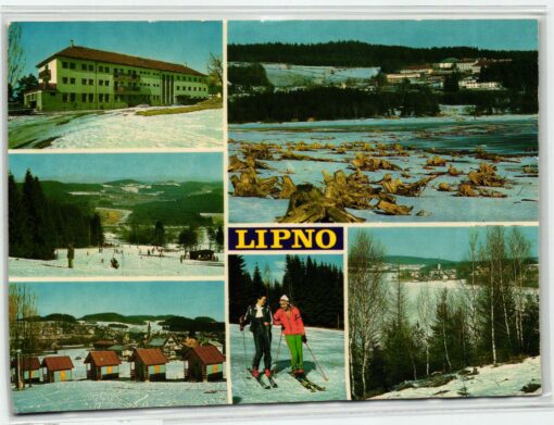 AK Postcard Ski, LipnoZimni Lyzarsky CSSR Skiing