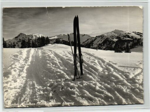 AK Postcard Ski, Hocher Freschen Nobspitze Alpwegkopfhaus Rankweil Skiing