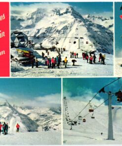 AK Postcard Ski, Schiparadies Sportgastein Salzburg Schlepplift Skiing