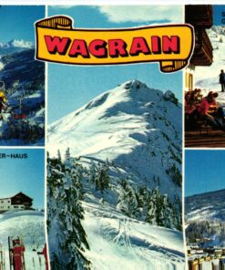 AK Postcard Ski, Skigebiet Wagrain Griessenkar Höllenstein Grissenkar Österreich Skiing