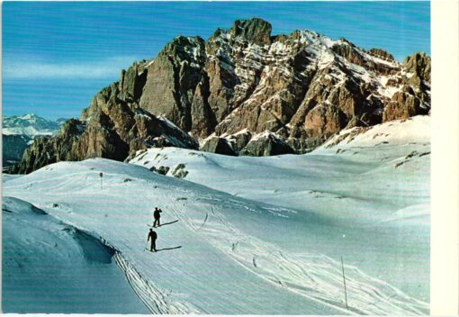 AK Postcard Ski, Gruppo Conturines Lagazuoi Dolomiti Dolomiten Skiing