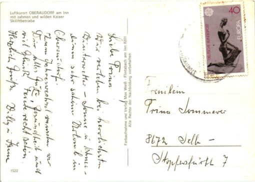 AK Postcard Ski, Luftkurort Oberaudorf am Inn Wilder Kaiser Skiing – Bild 2