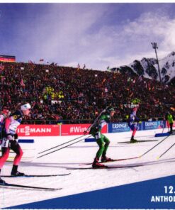 AK Postcard Ski, Antholz Anterselva 2020 Biathlon IBU Championships Skiing