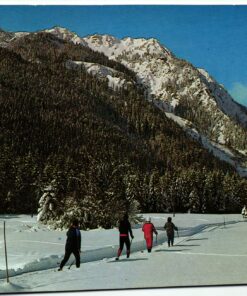 AK Postcard Ski, Langlauf ostrachtal Allgäu Skiing