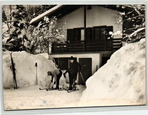 AK Postcard Ski, Starnberger Jugend Bergheim Unterammergau Skiing