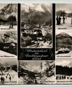 AK Postcard Ski, Winterurlaub Berchtesgadener Land Berchtesgaden Skiing