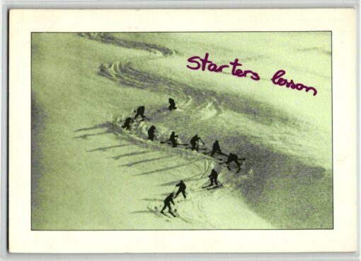 AK Postcard Ski, Starters lesson Skiing in Austria