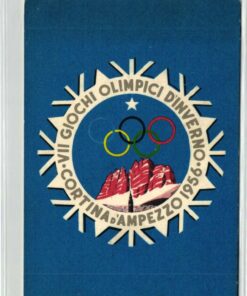 AK Postcard Ski, Giochi olimpici Cortina Ampezzo 1956 Olympia Olympic Winter Games Skiing