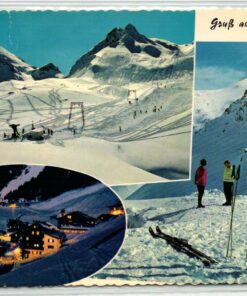 AK Postcard Ski, Gruß aus Hintertux Sommerbergalm Skiing
