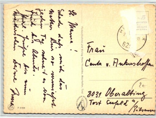 AK Postcard Ski, Gruß aus Hintertux Sommerbergalm Skiing – Bild 2