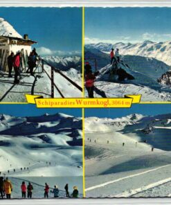 AK Postcard Ski, Schiparadies Wurmkogl Zwieselstein Sölden Hochgurgl Skiing