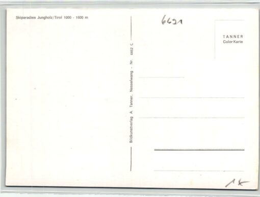 AK Postcard Ski, Skiparadies Jungholz Tirol Skiing – Bild 2