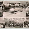 AK Postcard Ski, Oberahornalm Roßfeld Ringstraße Wintersport Skiing