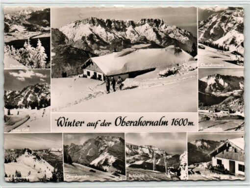 AK Postcard Ski, Oberahornalm Roßfeld Ringstraße Wintersport Skiing