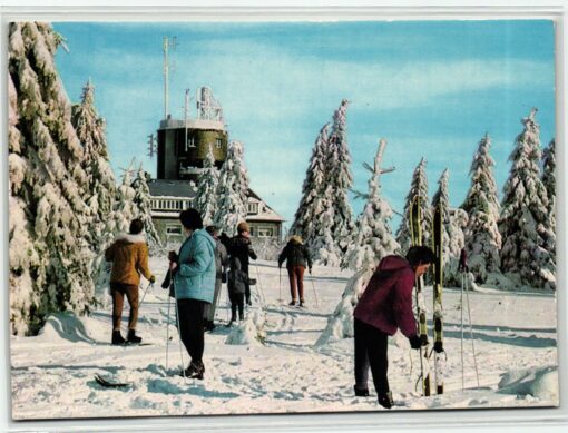 AK Postcard Ski, Astenturm Hochsauerland Asten Skiing