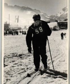 Foto Ski, Günther Meergans 1960 Deutscher Skimeister und Kombination im Skilauf