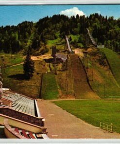 AK Postcard Skispringen, Garmisch Partenkirchen 1967 Olympia Skistadion