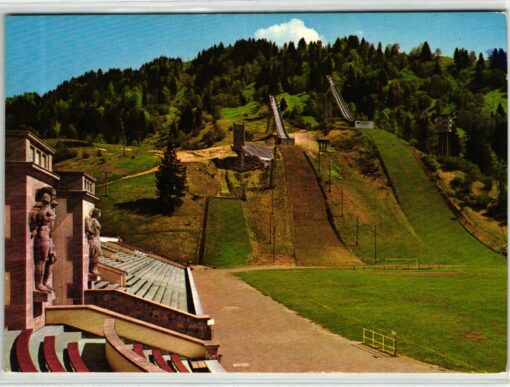 AK Postcard Skispringen, Garmisch Partenkirchen 1967 Olympia Skistadion