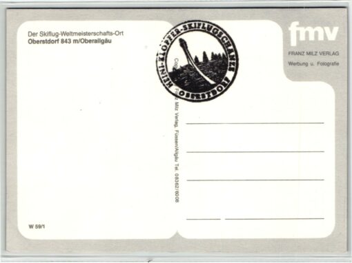 AK Postcard Skispringen, Oberstdorf Skiflug WM Allgäu – Bild 2