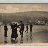 AK Postcard Eislaufen, Gerardmer Patinage sur Lax 