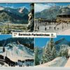 AK Postcard Eislaufen, Skisprung Garmisch Partenkirchen Hans Huber