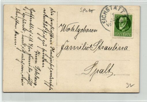 AK Postcard Rodeln, Glückwunschkarte Kinder Rodel Schlitten Eichstätt – Bild 2