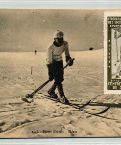 AK Postcard Ski, Excursionsita Catalunya Pyreneistes Vignette Cinderella Sport Hivern Skiing