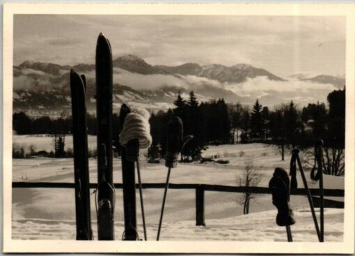 Skilaufen Deutschland 17 Fotos 40er Jahre, Skiing in Germany