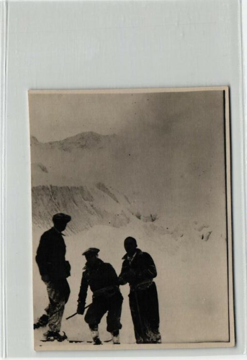 Skilaufen Deutschland 2 Fotos 40er Jahre, Skiing Telemark