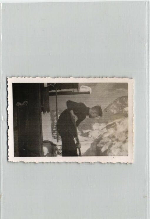 Skilaufen Bayern 6 Fotos 1944, Aufsteieg Abfaht, Brünnstein  – Bild 7