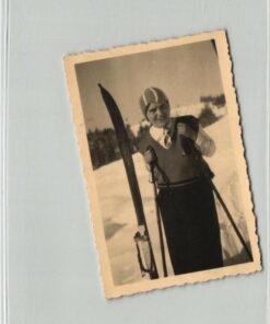 Skilaufen Bayern 6 Fotos 1944, Aufsteieg Abfaht, Brünnstein 